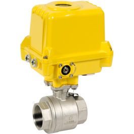 2 piece stainless steel ball valve 715XS + SA-X ATEX electric actuator