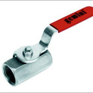 Gemini Valve 76 Carbon Steel 2-piece ball valve Rc (BSP) female screwed end DN32 Manual – Stainless steel lever handle