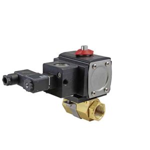 2 86-1-RT-6-A522D-4GP-SC03D-24VDC-DS - 2" NPT ball valve with Brass housing double acting actuator A522D and Namur solenoid valve 4GMSC03 24VDC - DS - Normally Closed