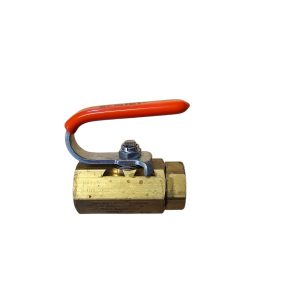1/2 86M-1-RT-6-C - MANUAL CONTROLLED STANLESS STEEL BALL WITH BRASS METAL HOUSING VALVE TYPE 86 1/2" NPT THREATED WITH CURVED C LEVER