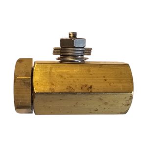 Rc 1/4 86-1-RT-6-Z - STANLESS STEEL BALL WITH BRASS METAL HOUSING VALVE TYPE 86 1/4" NPT THREATED WITH Z-KEY