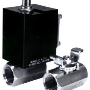 A90ADS7 Gemini Valve Double Acting Actuator equiped with Stainless steel ball valve model 76 ball valve 1/2" NPT