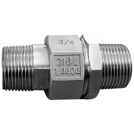 Forged stainless steel equal union male BSP 2064