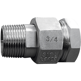 Forged stainless steel equal union male/female BSP 2066