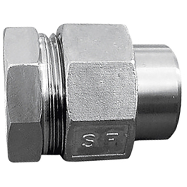 Forged stainless steel equal union female BSP/BW 2068