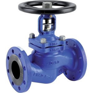 Carbon steel globe valve GV475 RF PN40 with stainless steel bellow - DN080 - 3"