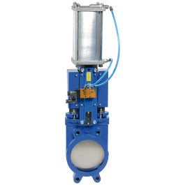 Tubing for actuator on knife gate valve