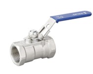 1PC THREADED BALL VALVE 69bar/1000PSI, Reduced port, PTFE seat 304 1/4"BSPT