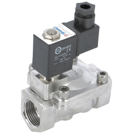 Stainless steel solenoid valve SPU 225 servo-assisted normally closed