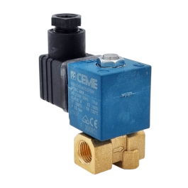 Brass mini solenoid valve 2/2 EV 66 direct acting normally closed
