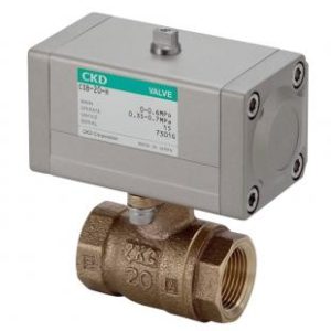 Air operated 2-port ball valve for steam (compact rotary valve)