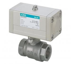 WP Series for Outdoors Air operated 2-port ball valve for steam (compact rotary valve)