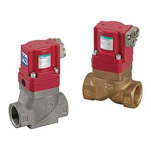 Air Operated 2-Port Cylinder Valve (for Hydrogen Combustion) 　【Sales limited to Japan】