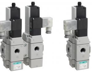 3-port solenoid valve with spool position detection