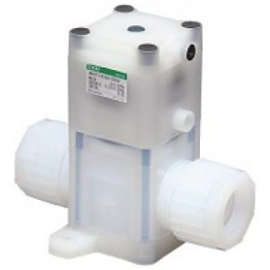 Air operated valve for chemical liquids