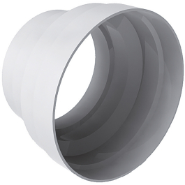 Reduction male female for aluminium duct
