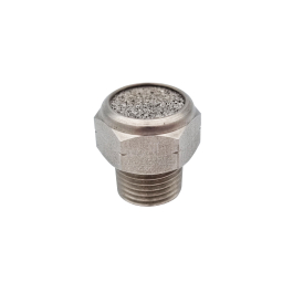 Stainless steel silencer for Namur solenoid pilot valves
